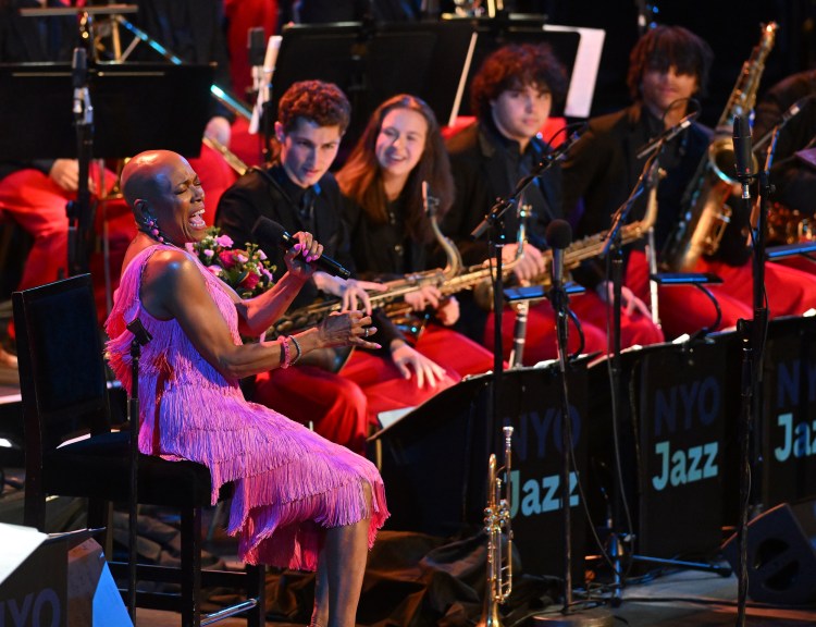 Dee Dee Bridgewater, NYO Jazz – Carnegie Hall’s National Youth Jazz Orchestra. Credit: BBC / Mark Allan