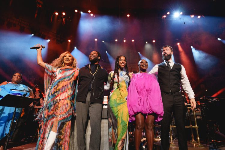 Sheléa, Cory Henry, Lianne La Havas, Laura Mvula, Jules Buckley. Credit: BBC/ Andy Paradise