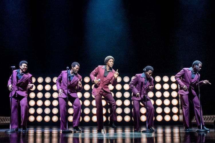 L-R Kyle Cox, Sifiso Mazibuko, Posi Morayinko, Mitchell Zhangazha, Cameron Bernard Jones. Photo credit: Johan Persson